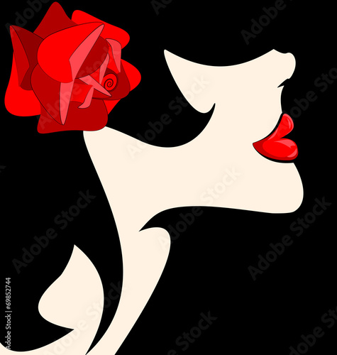 face and rose