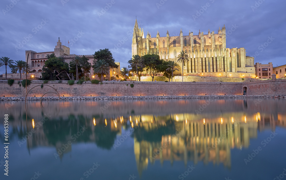 Cathedral of Palma de Mallorca, Balearic Islands.Spain.
