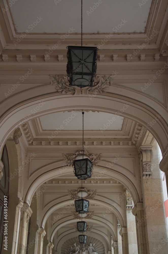 Old style lamps of the National Museum of Romanian History
