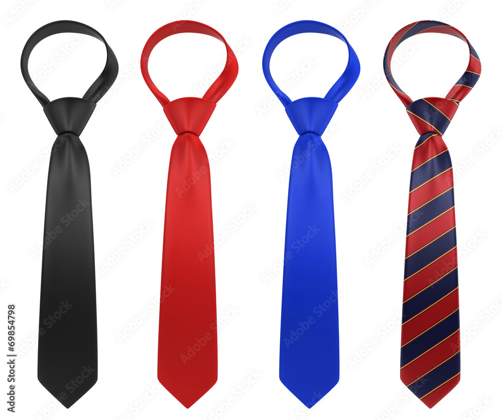 Silk neckties