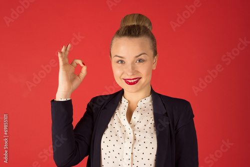 business woman has an idea