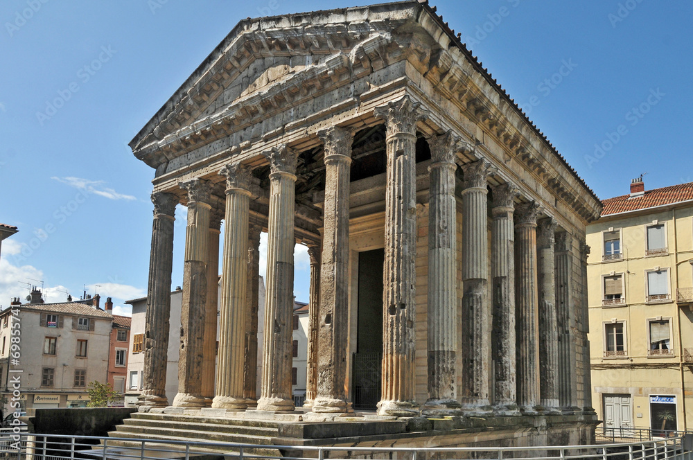 Vienne, il tempio di Augusto, Rodano Alpi Vienne, il tempio di Augusto, Rodano Alpi