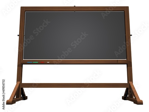 School blackboard - 3D render