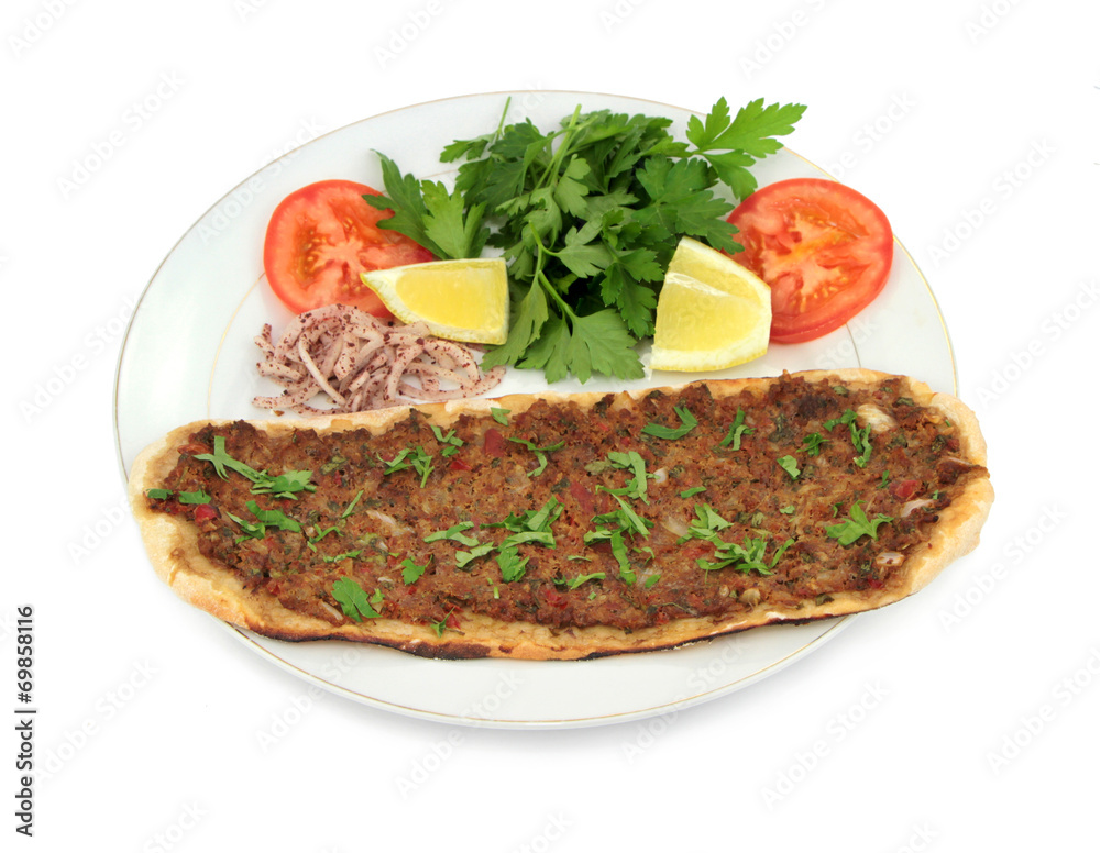 Turkish Pizza. Etli ekmek ( Lahmacun ) Turkish Pizza. Etli ekmek ( Lahmacun )