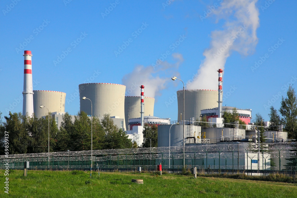 Nuclear power plant Temelin in Czech Republic Europe Nuclear power plant Temelin in Czech Republic Europe