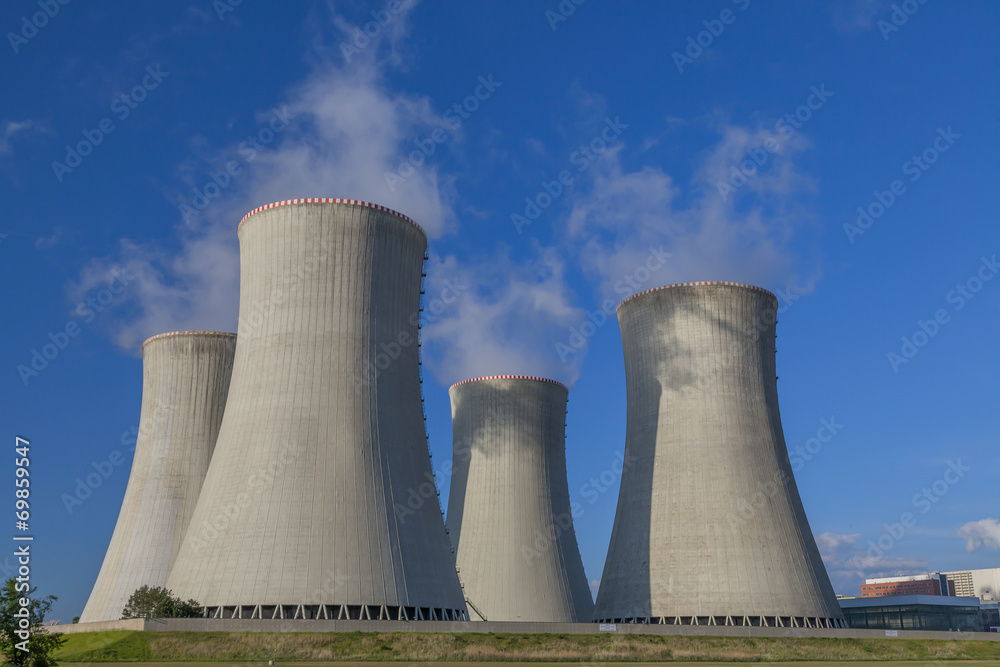 Nuclear power plant Dukovany in Czech Republic Europe