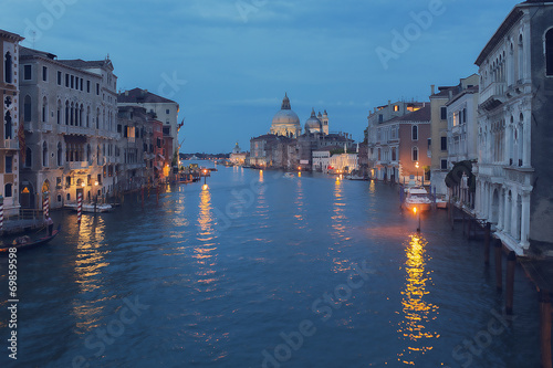 Venice  Italy - Grand Canal and historic tenements