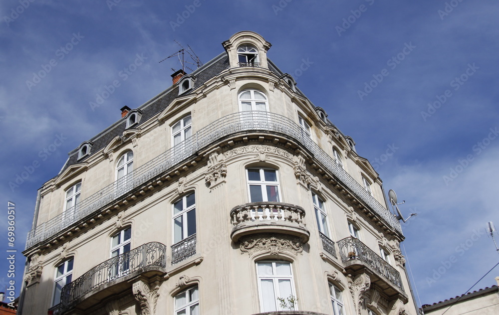 Immeuble ancien à Montpellier, Occitanie