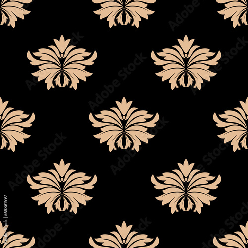 Retro damask seamless pattern