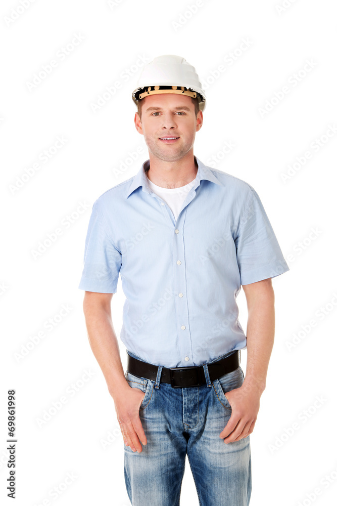 Portrait of an handsome engineer Portrait of an handsome engineer