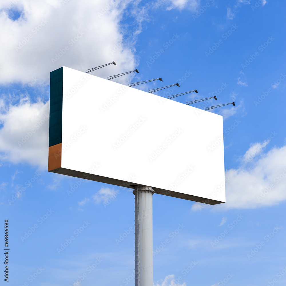 Blank billboard for advertisement Blank billboard for advertisement