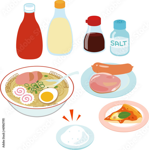 塩分が多く含まれる食品