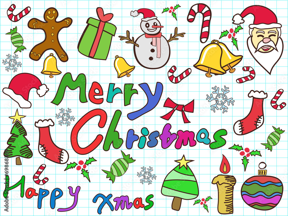 color doodle christmas background color doodle christmas background