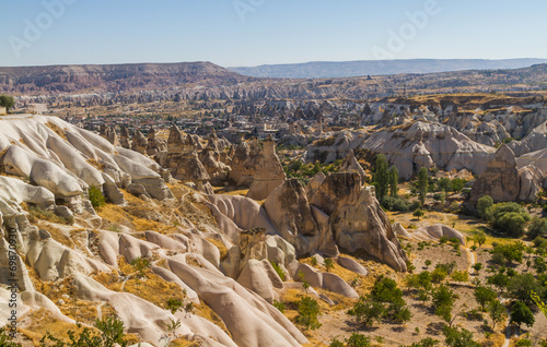 View of Cappadocia in Turkey.