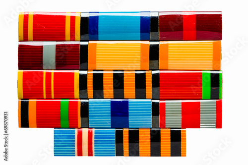 Collection Of Russian (Soviet) Medal Ribbons For Participation I