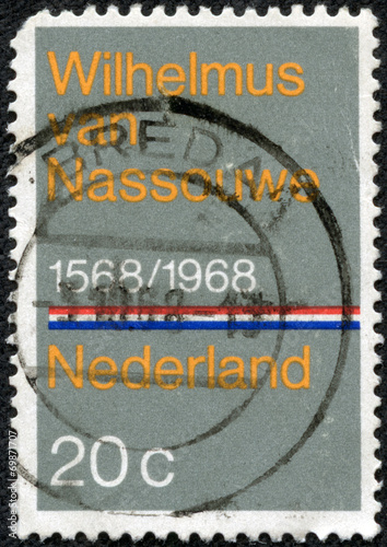 stamp printed in the Netherlands shows Wilhelmus van Nassouwe photo