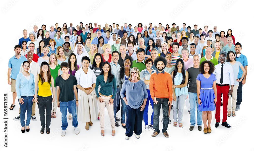 Fototapeta premium Multiethnic Group of People Smiling