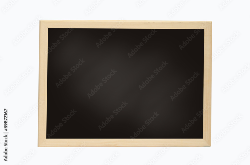 Empty Chalk Board isolated on white background Empty Chalk Board isolated on white background