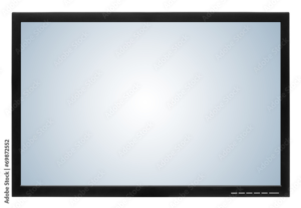 Computer display or lcd tv on white background Computer display or lcd tv on white background