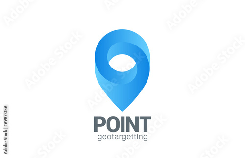 Logo Location Pin map symbol vector design. Geo point
