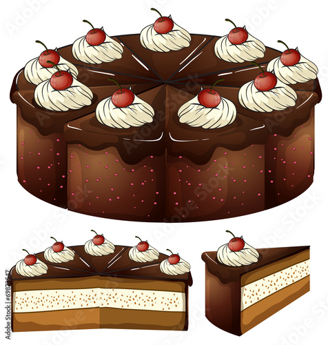 A mouthwatering chocolate cake