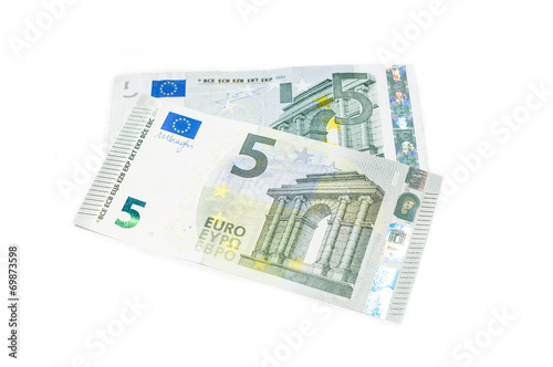 New five Euro banknote