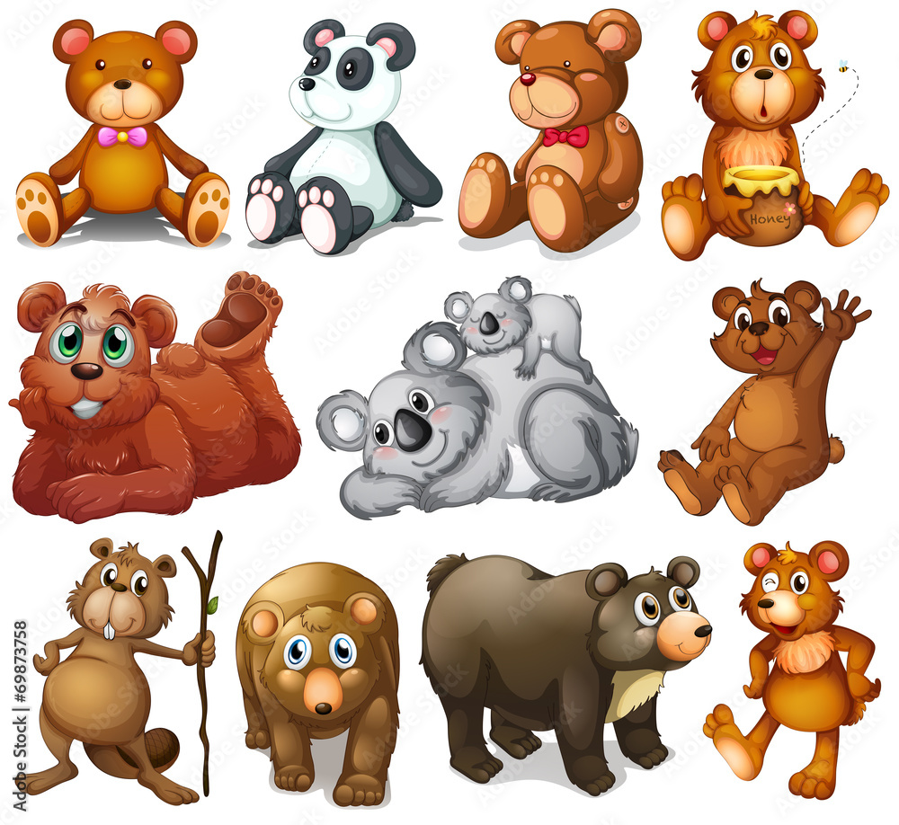 Fototapeta premium Huggable teddy bears