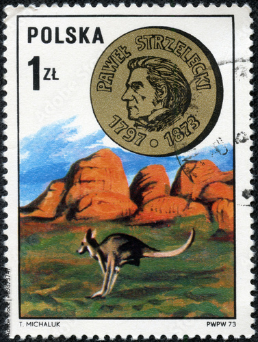 stamp printed in POLAND shows Strzelecki Pawet photo