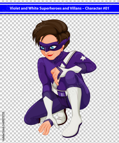A superhero with a mask