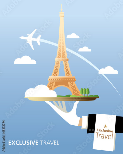 Exclusive, France, Eiffel Tower, Travel, Serve