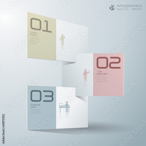 Infographics vector design template.