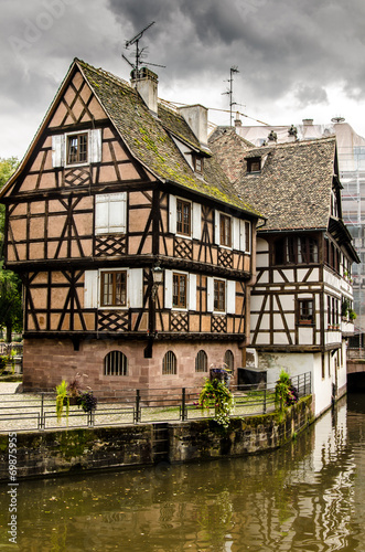 Fachwerk Haeuser in La Petite France Strasbourg