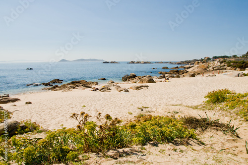 San Vicente beach en El Grove  Galicia  Spain