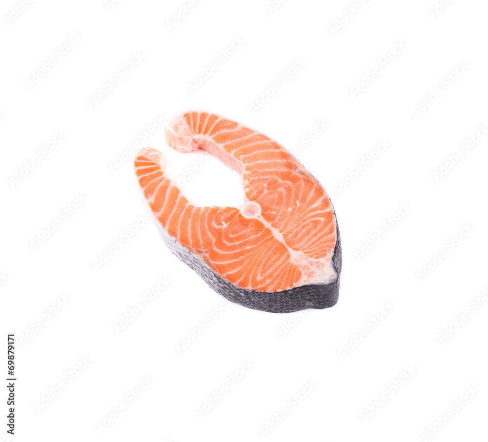 Fresh salmon steak. Fresh salmon steak.