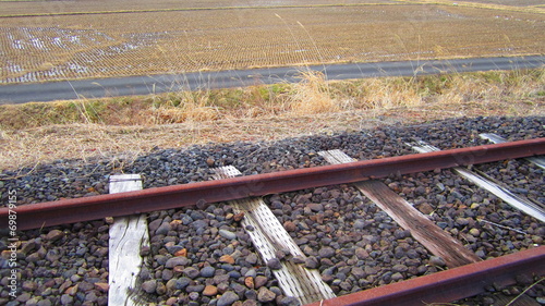 線路沿いの風景