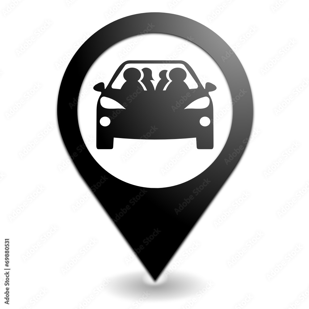 covoiturage sur symbole localisation noir covoiturage sur symbole localisation noir