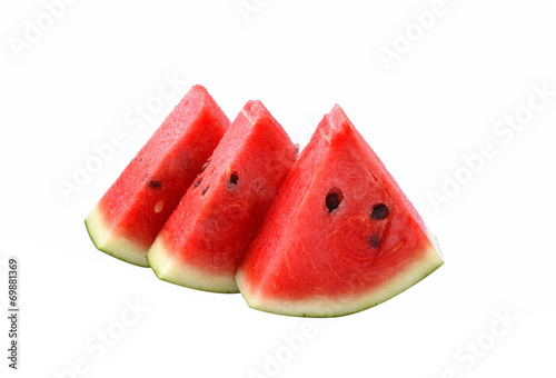 watermelon islice on white background