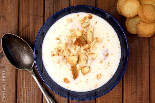 Danish cold buttermilk soup  Koldskal