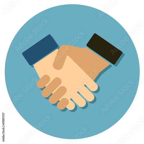 handshake flat icon