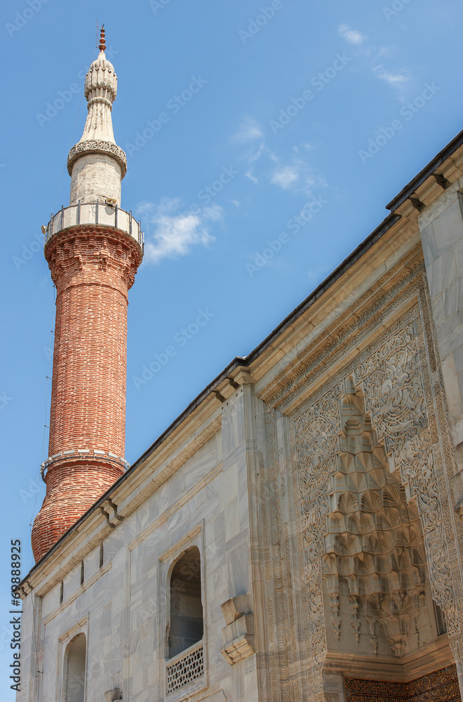 Yesil Camii (Green Mosque) in the center of Bursa