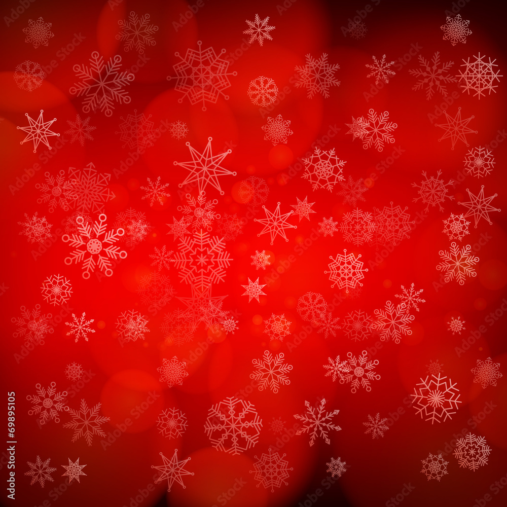 Christmas background with snowflakes and lights. Vector image Christmas background with snowflakes and lights. Vector image