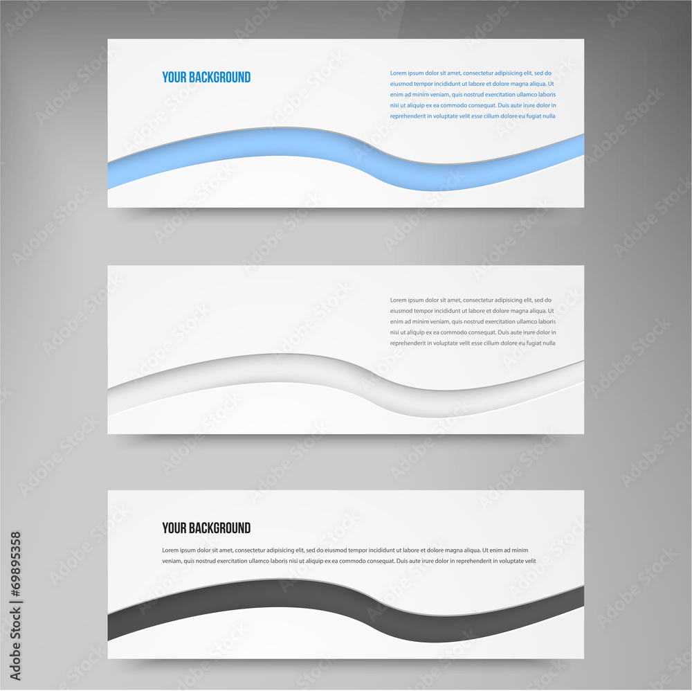 Naklejka premium Vector background banners and stickers.