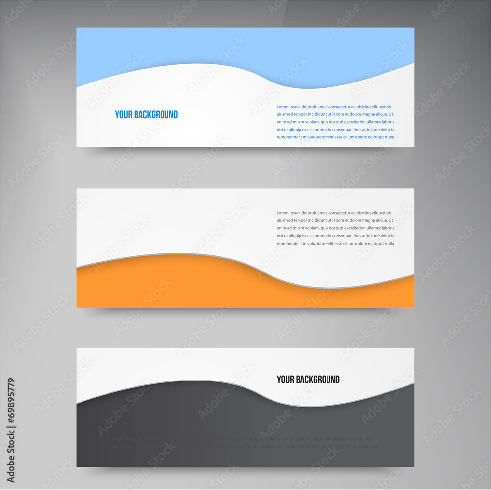 Fototapeta premium Vector background banners and stickers.