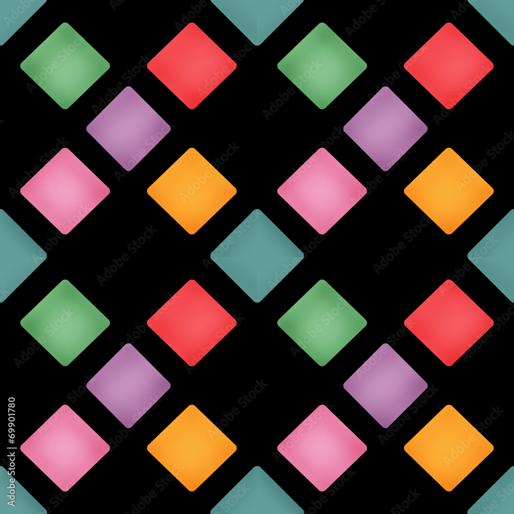 Bright color rhombus seamless pattern background