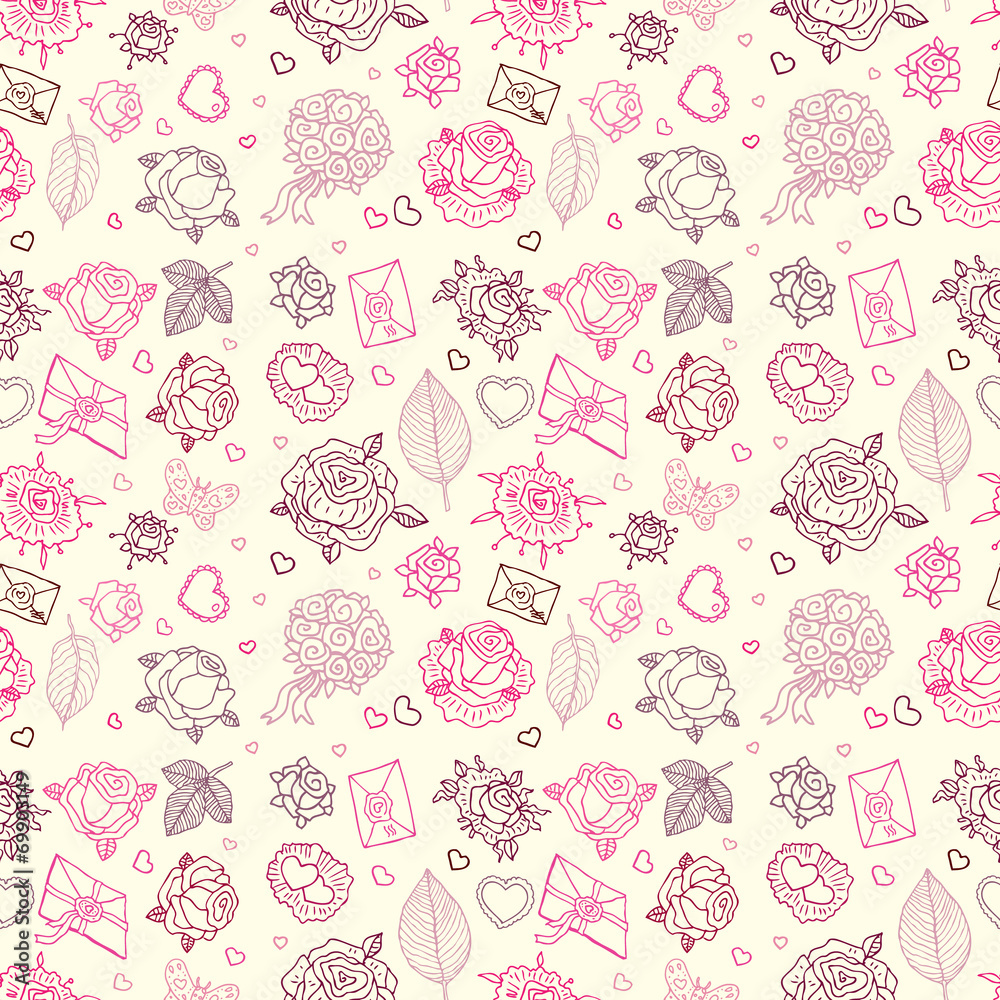 Seamless wedding patterns. Seamless wedding patterns.