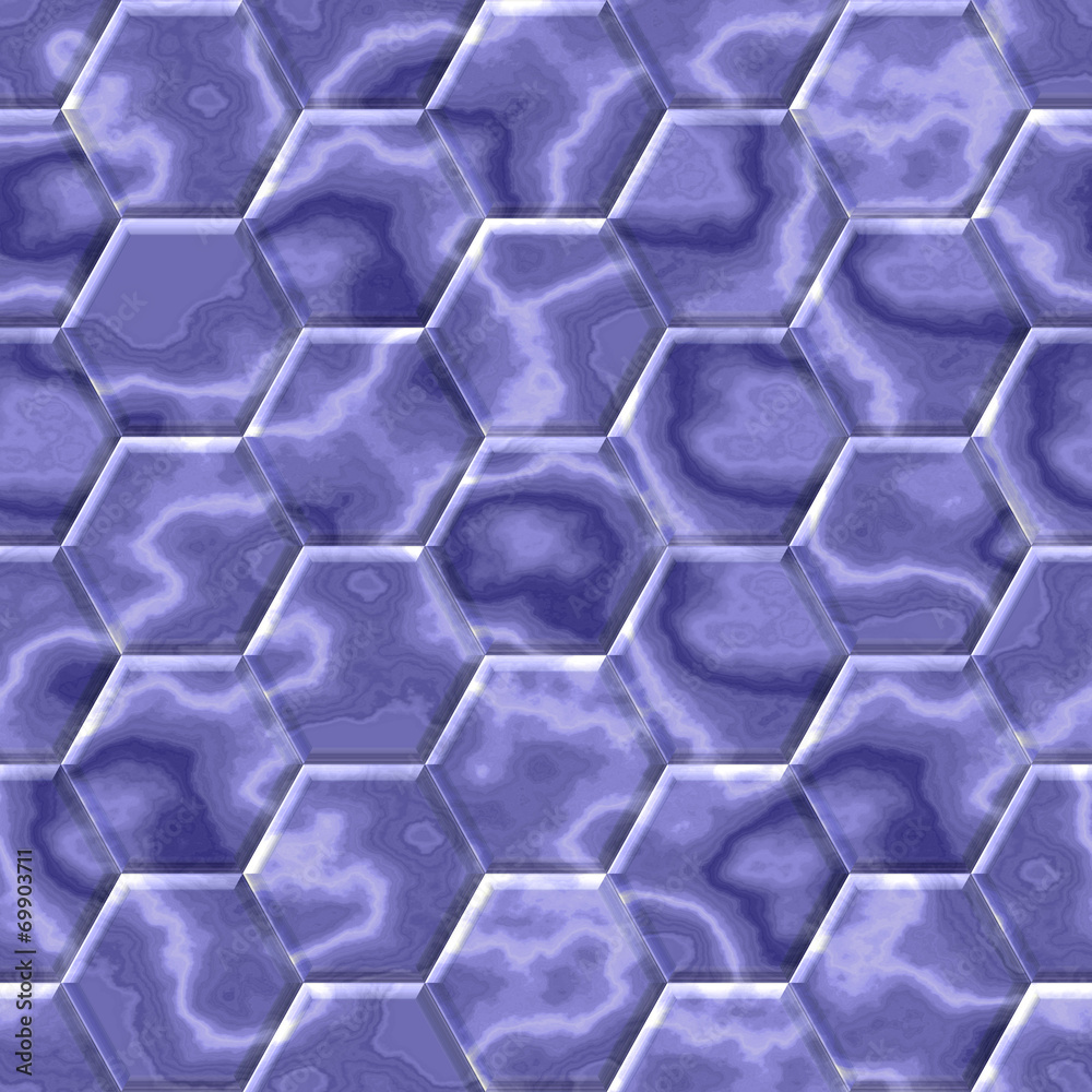 Fototapeta premium Hexacomb tiling seamless generated texture