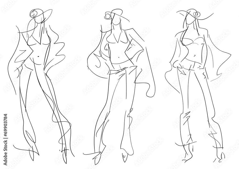 Sketch Fashion Poses