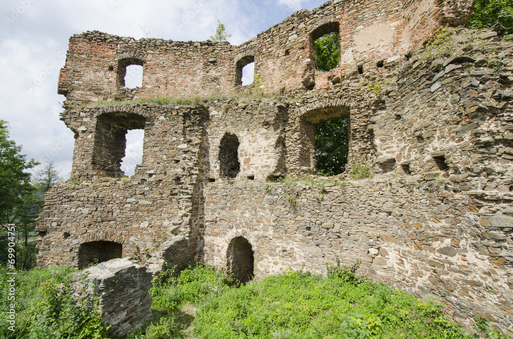 Ruin of the gothic castle Cimburk Ruin of the gothic castle Cimburk