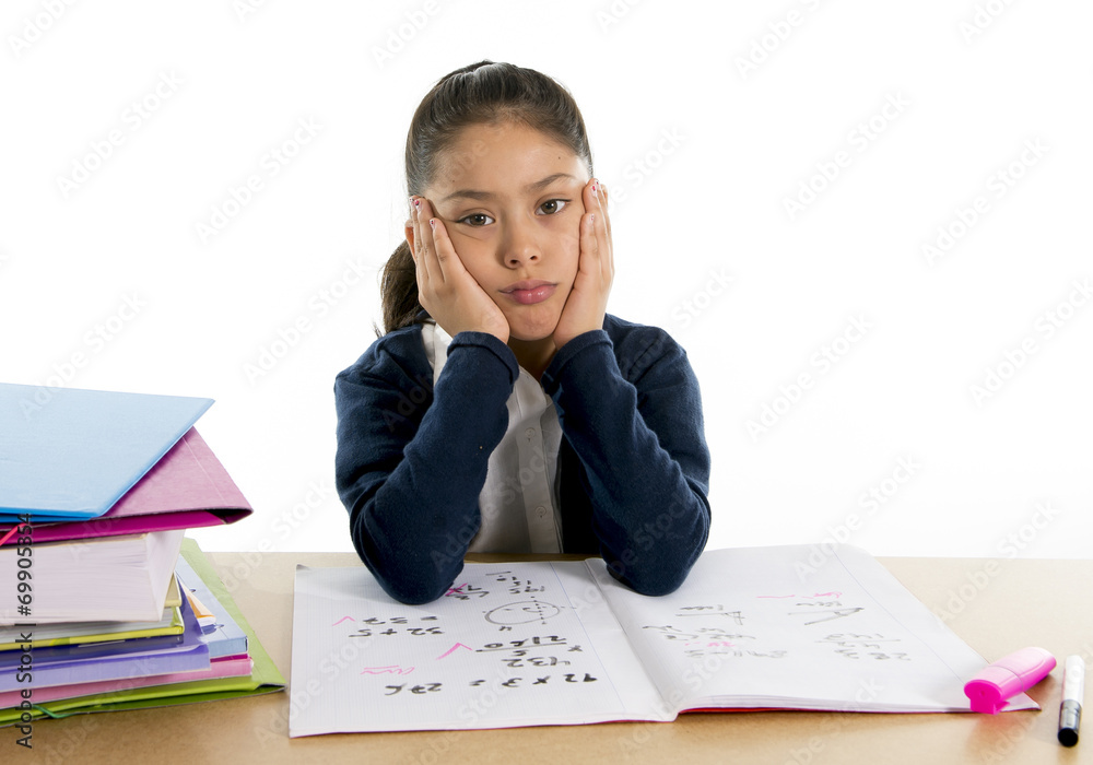 cute latin girl bored stressed and upset face expression cute latin girl bored stressed and upset face expression