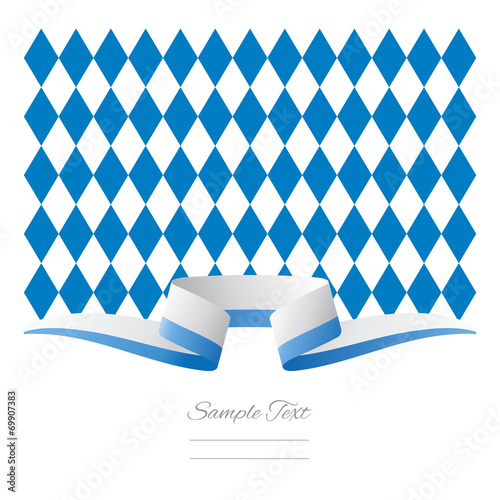 Abstract background New Bavarian flag ribbon